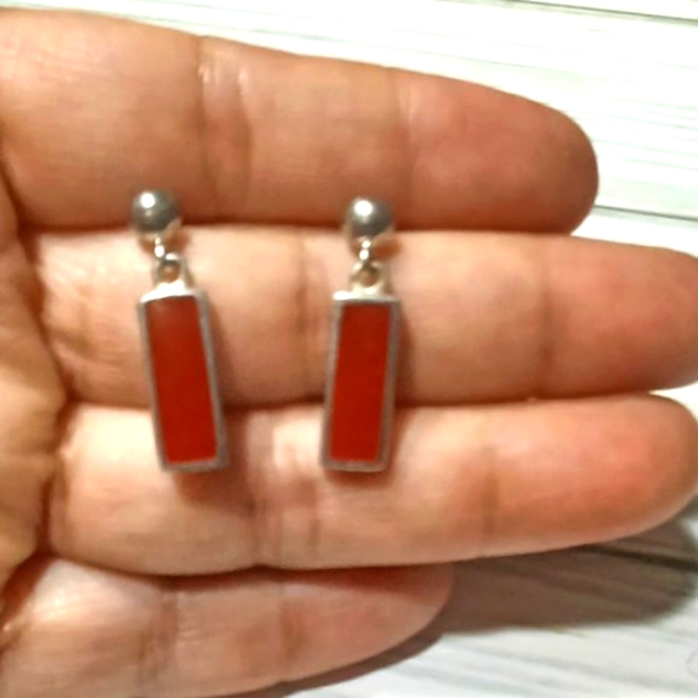 STERLING SILVER DANGLE EARRINGS